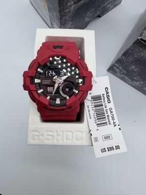 Casio G-Shock GA700-4A Red and Black Sport Watch